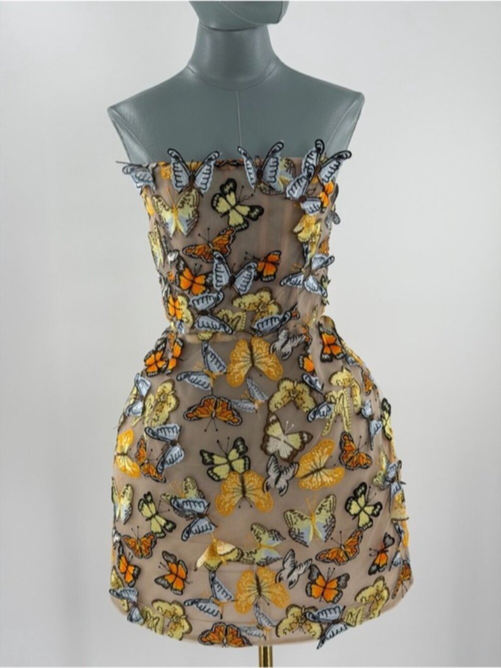 🆕 BRONX & BANCO 🧿 NWOT Bella Butterfly Maraya Strapless Mini Dress, Sz M US 6 - Picture 12 of 16